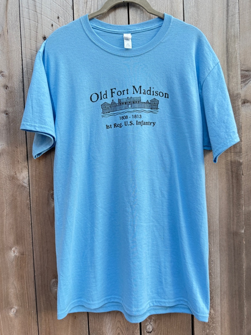 Old Fort Madison Graphic Tee Souvenir M Blue